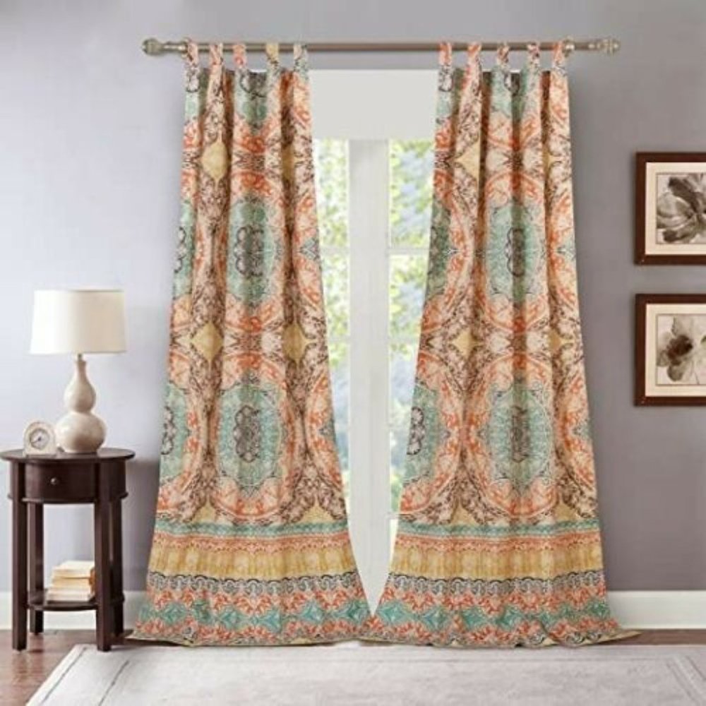 Barefoot Bungalow 84" tab top curtains
